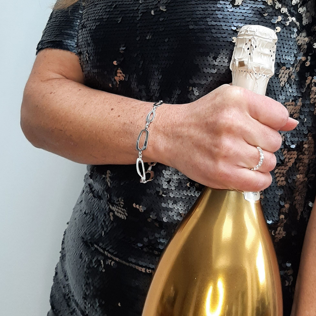 Sterling Silver Link Bracelet