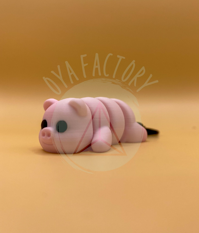 Porte-clés mini Cochon articulé