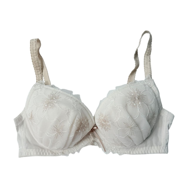White floral Japanese Bra UK 32C    