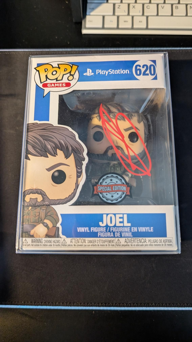 Funko Pop Playstation Joel The Last Of Us 620 with SWAU Authentication 