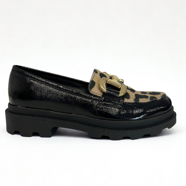 3453/FC CRISTAL NERO/LEOPARDO BEIGE T.10