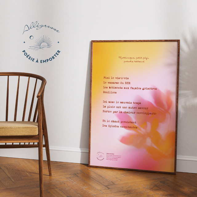 Poster graphique original, A3 - Modèle BLOOM