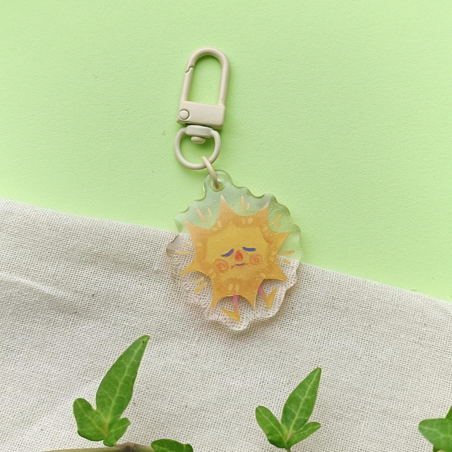 sunny darling - acrylic keychain