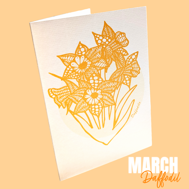 March / Daffodils - Flower of the month series