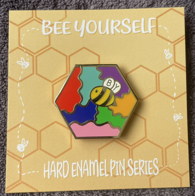 70’s Throwback Bee Yourself Pin