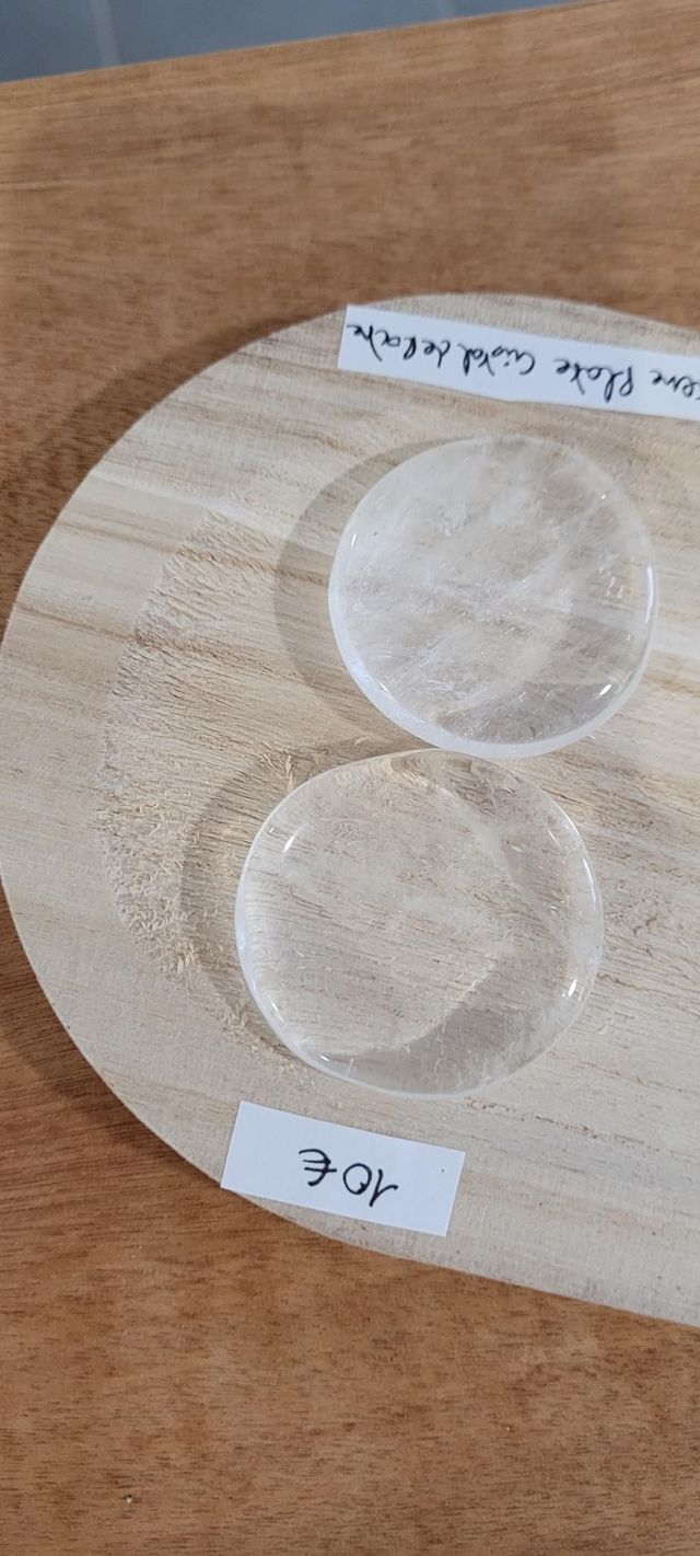 Cristal de roche pierre plate