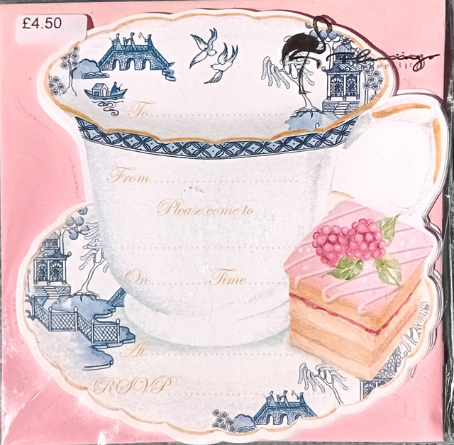Tea Cup Invitation Notecards