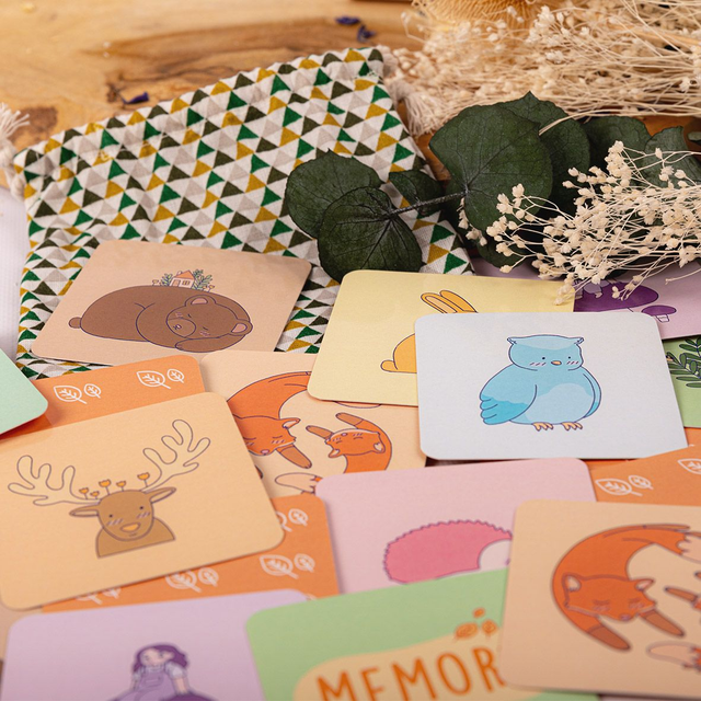 Jeu de memory - Thème forêt