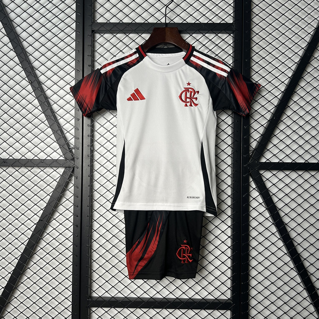 Conjunto camiseta + pantalón NIÑOS 2ª Flamengo  25-26