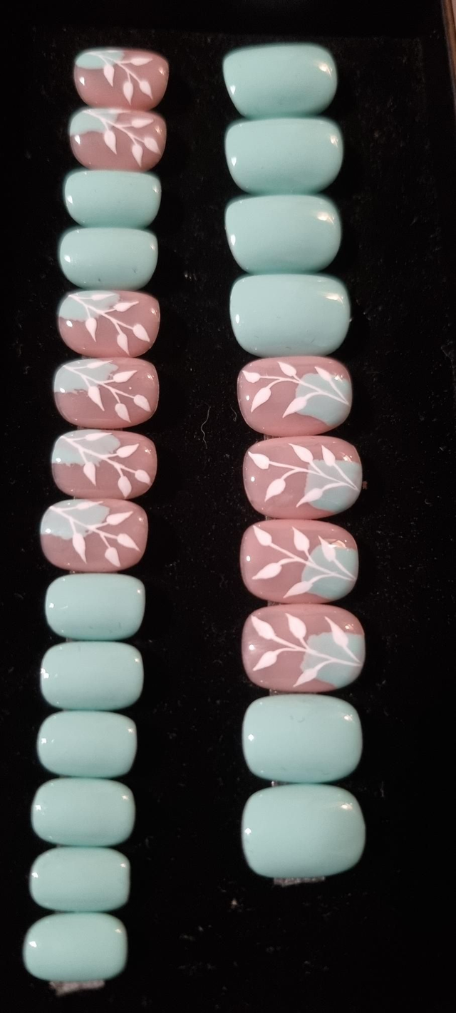 Mint flower little carré xs