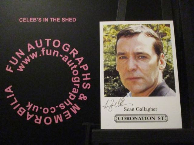 Sean Gallagher (Paul Connor) Original Coronation Street Pre-Print Cast Card