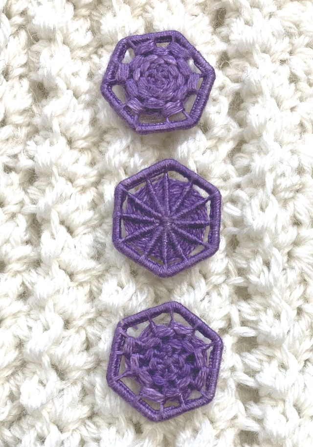 Hexagon Dorset Button Kit - Multiple Style Dorset Button pack, blackcurrant