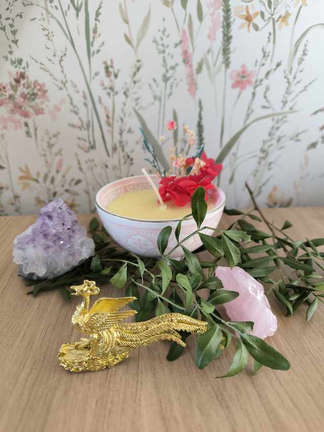 Bougie " Note d'amour "