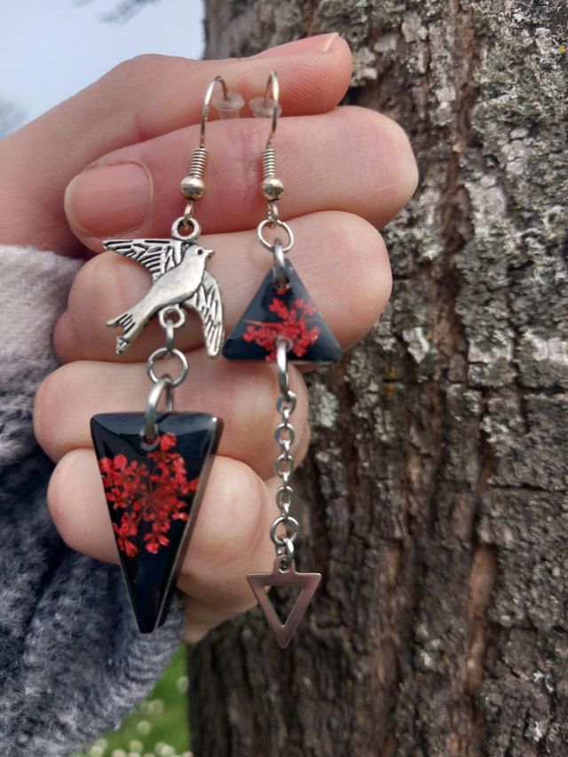 Boucles d'oreilles symbiose