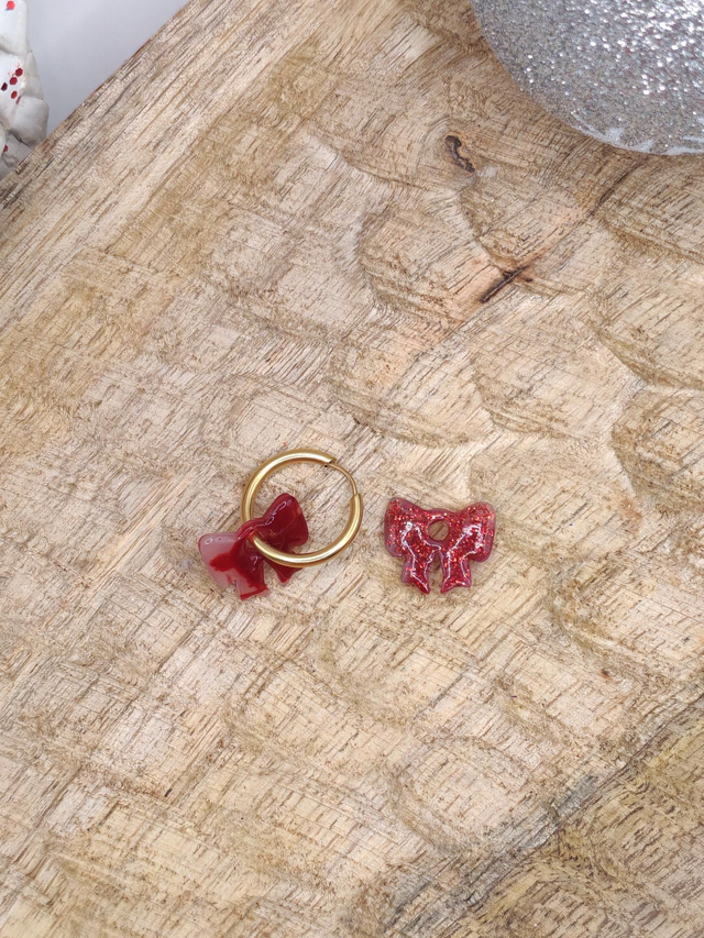 Mini CHOUPETTES Enfants Noeud rouge réversibles 