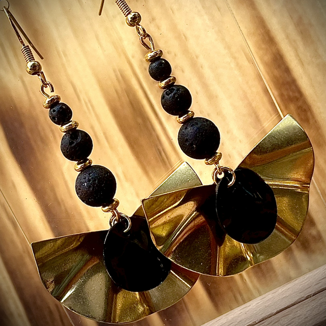Boucles Bali Pierre de Lave