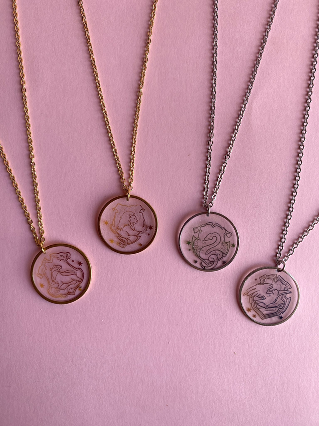 Collares las Cuatro Casas Mágicas