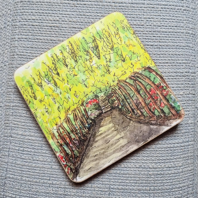 Bodnant Garden Laburnum arch coaster 