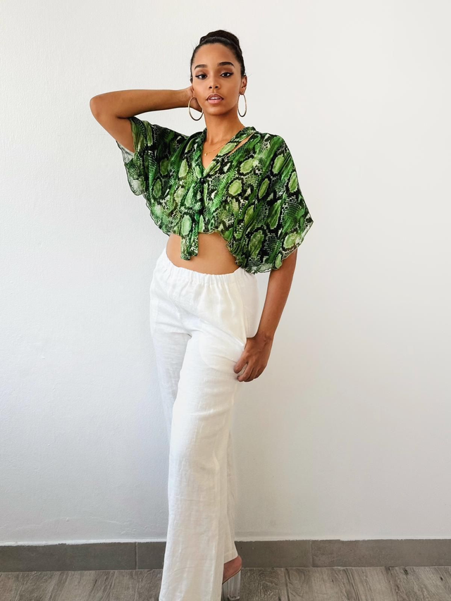 VENDUE!  Blouse mousseline 100% soie doublée soie