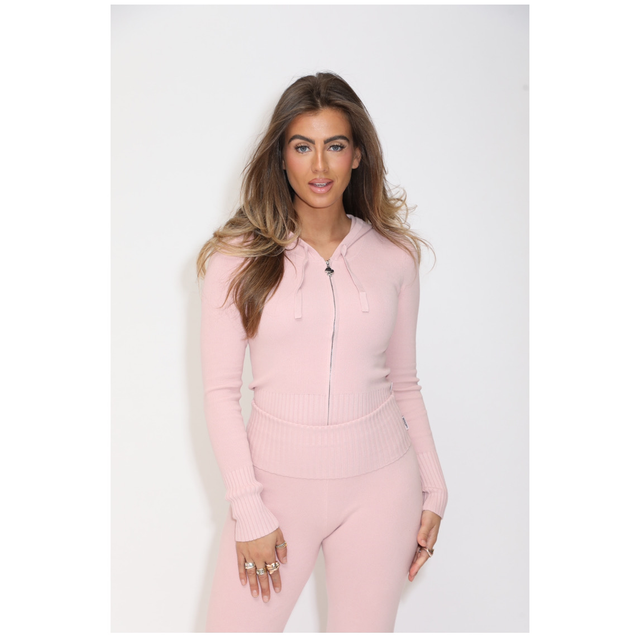 Reinders Molly Zipper Cardigan Lotus Pink