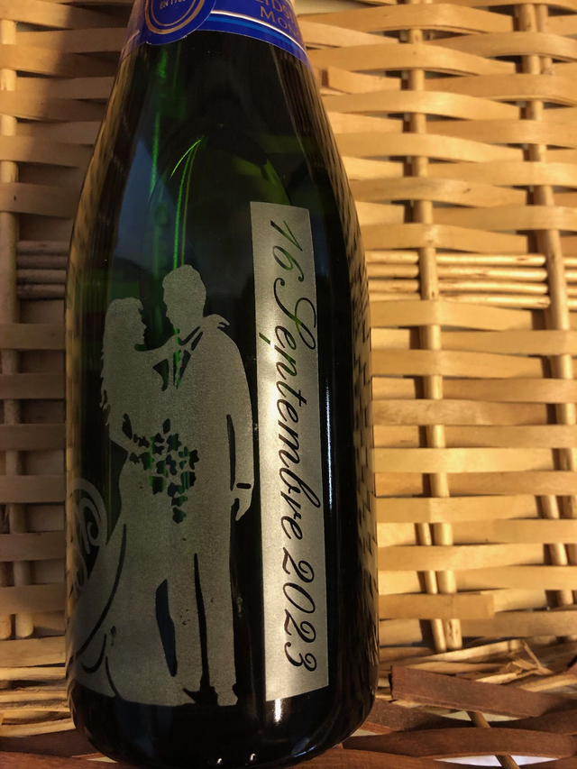 Exemples gravure bouteille Champagne 75 cl