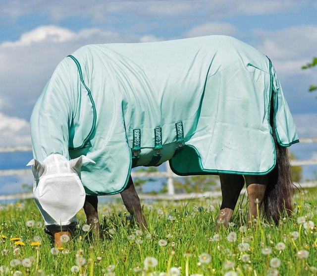 Couverture HORSEWARE anti-insectes Rambo® Sweet Itch Hoody avec masque