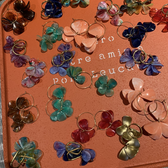 boucle d&#039;oreille Flower