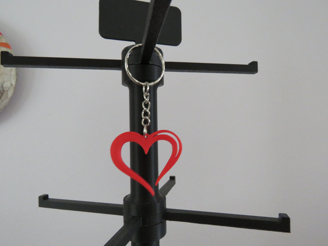 ❤️ Porte-clé Cœur  – Impression 3D PLA Zéro Pétrole