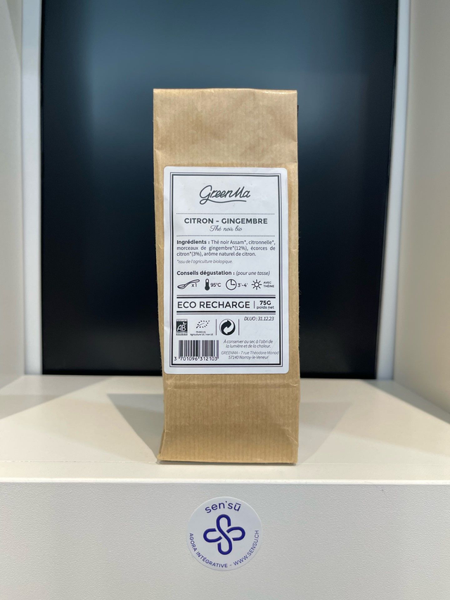 GREENMA CITRON-GINGEM 75G - RECHARGE PAPIER KRAFT