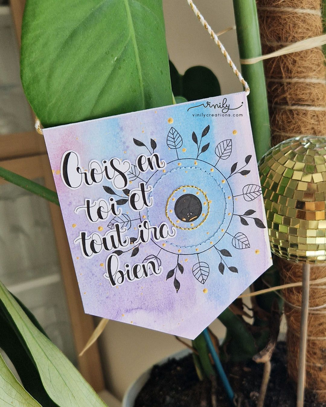 Fanion "Crois en toi et tout ira bien"