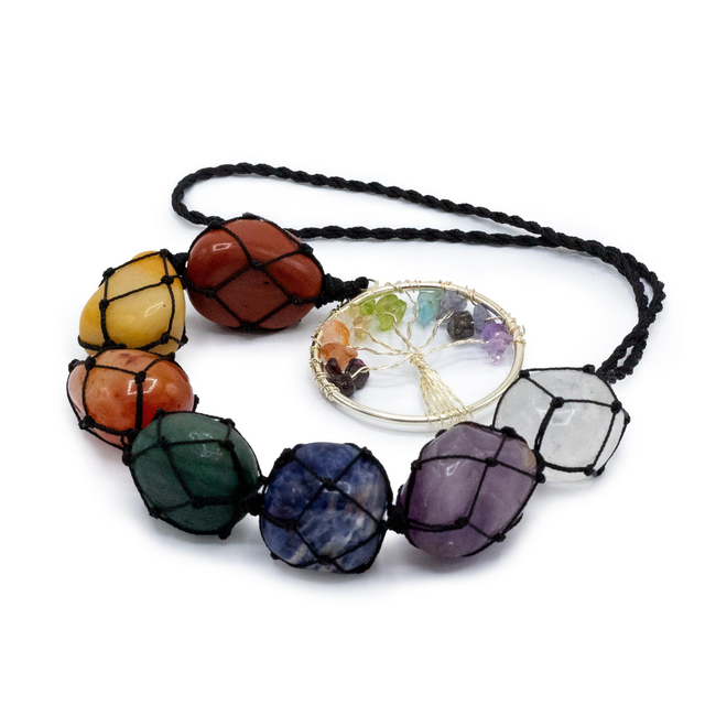 Hanging Chakra Stone Pendants