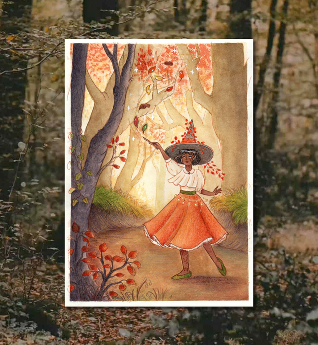 Illustration Originale - La Peintresse 🍂