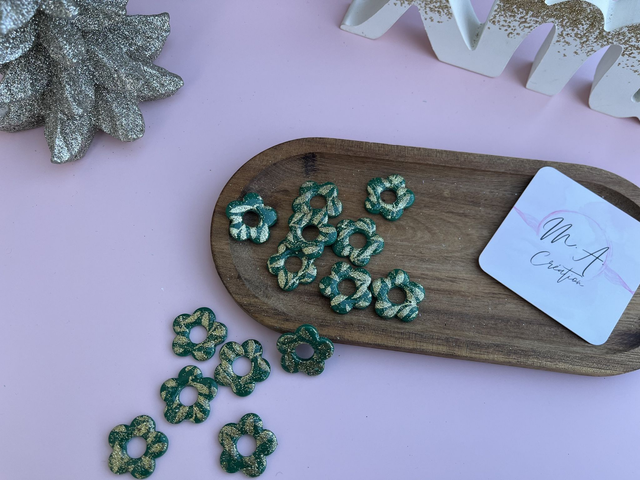 Pampilles vertes feuillage doré