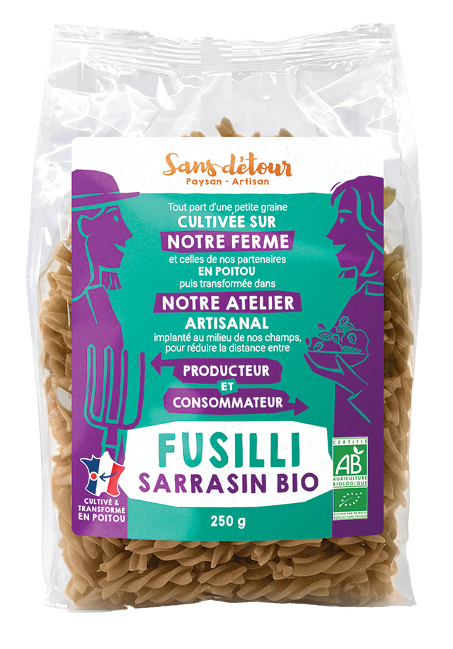 Fusilli de Sarrasin Bio 500gr /Sans-detour (pâte) 