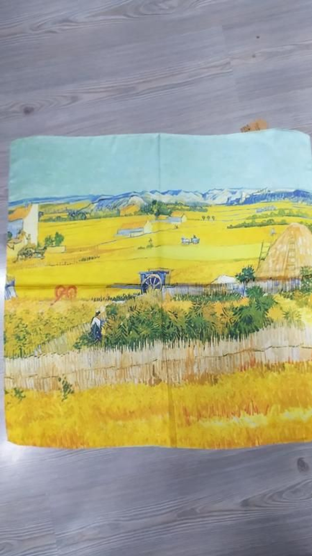 Foulard quadrato Campo di grano di Van Gogh
