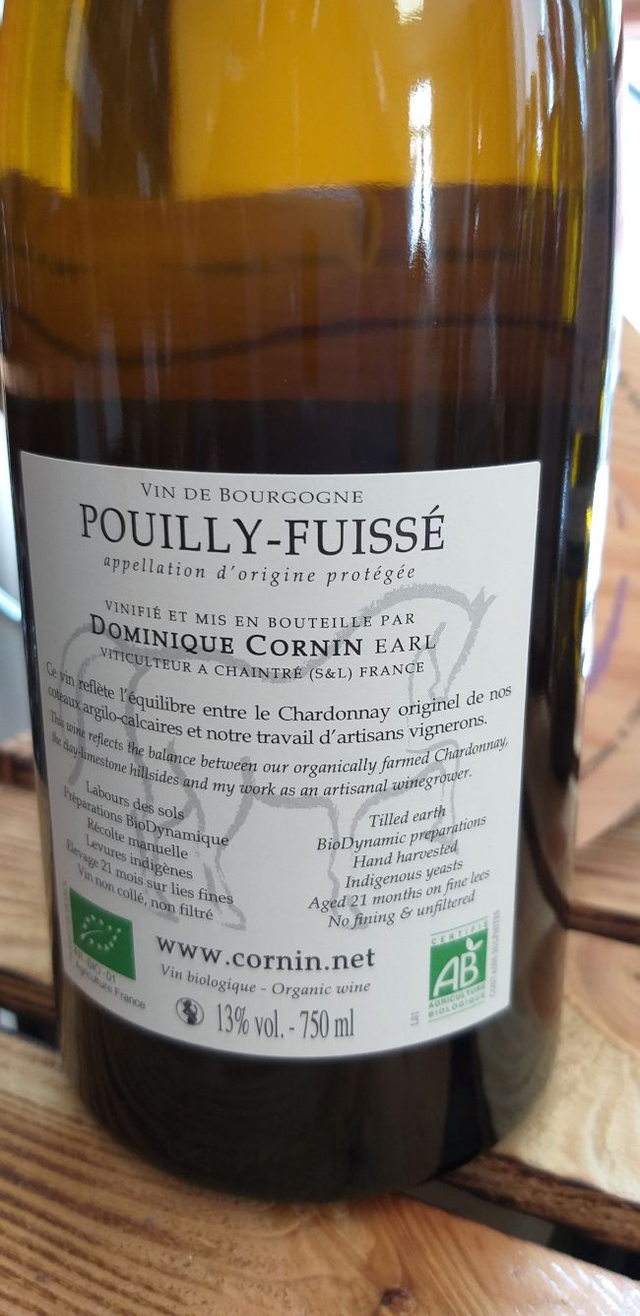 Les Plessys 2017 - Blanc Sec Tranquille - Domaine Dominique Cornin (Dominique et Romain Cornin)