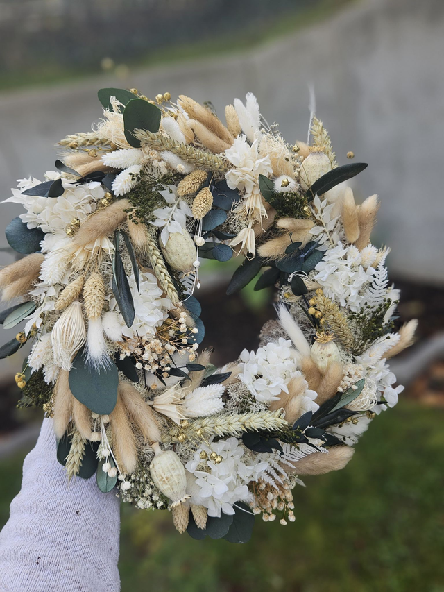 Trockenblumenkranz (Ø 25 cm) [Bestellprodukt]