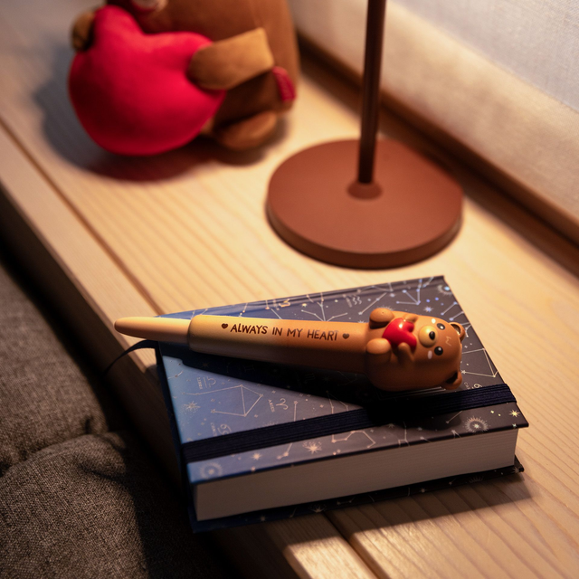 Penna Gel Antistress Teddy Bear "Always in my Heart" - Squeezies