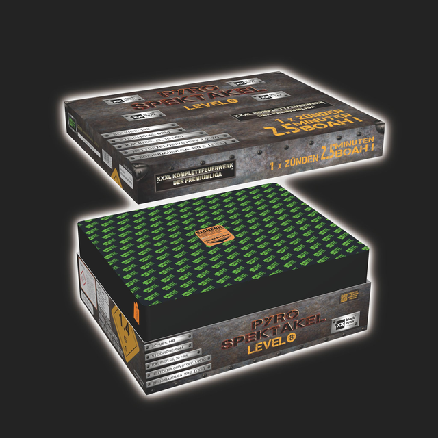 Pyro-Spektakel Level 8, 140 Schuss , 160 Sec