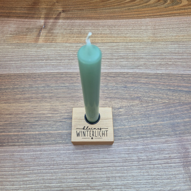 1er Stabkerzenhalter, kleines Winterlicht