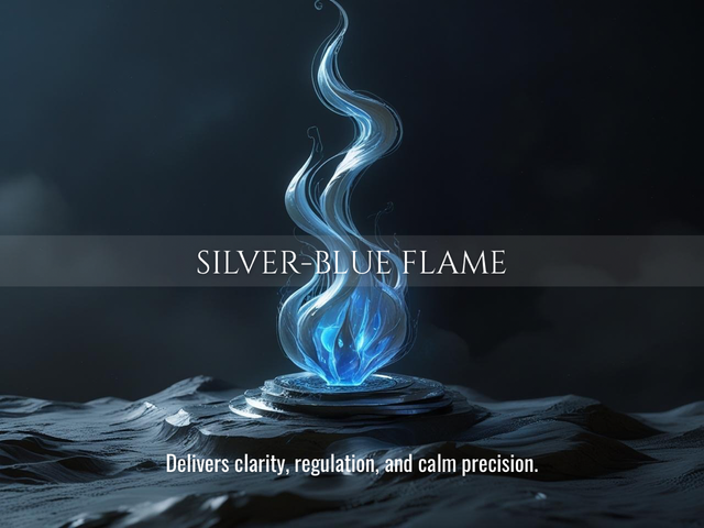 Silver-Blue Flame – Same Day Delivery