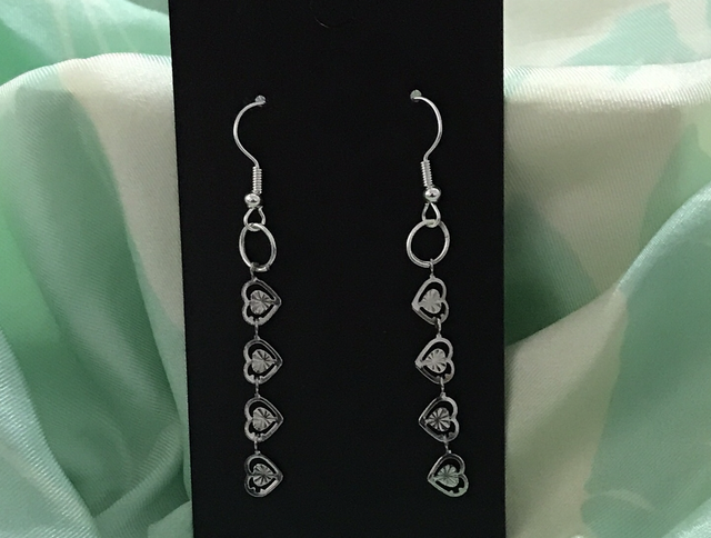 Silver Dangling Earrings - SDE158