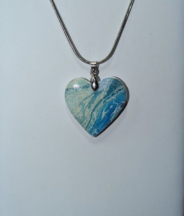 Pendentif cœur océan