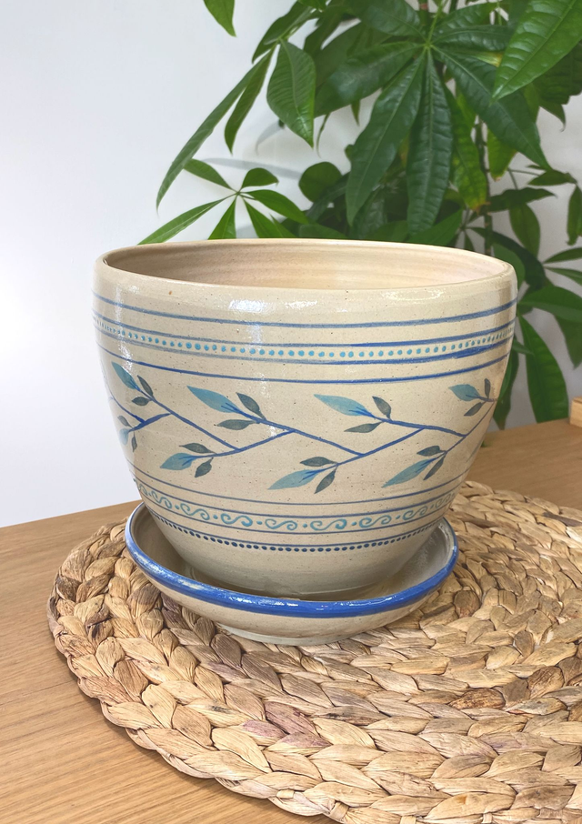 Pot de fleur décoré XXL