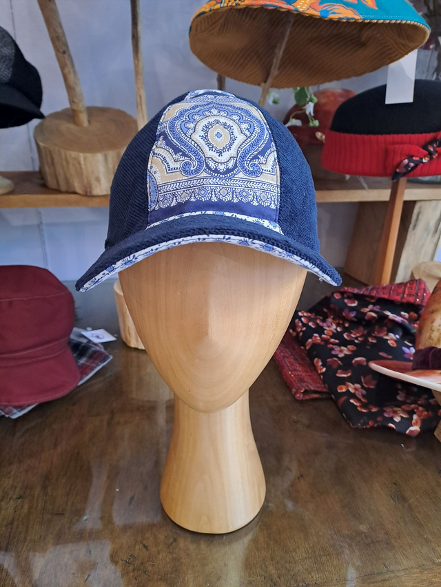 Casquette baseball velours tissu Souleiado