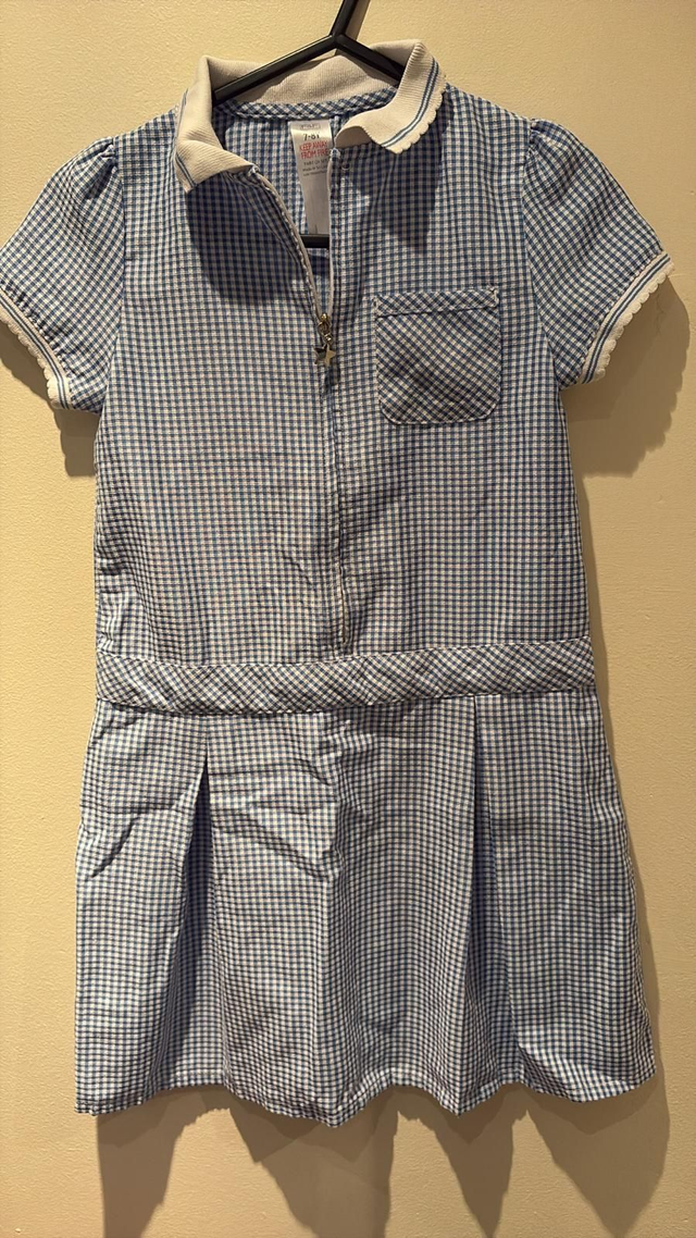 Summer Dresses Blue Age 7-8 (D67)
