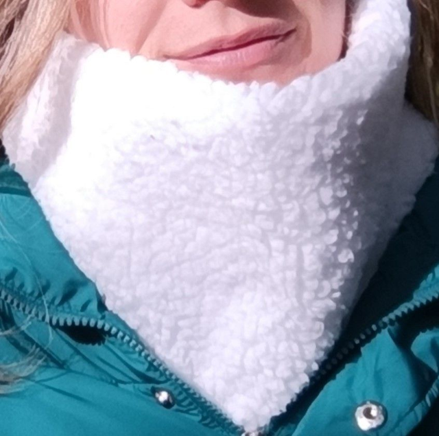 Snood blanc moumoute uni