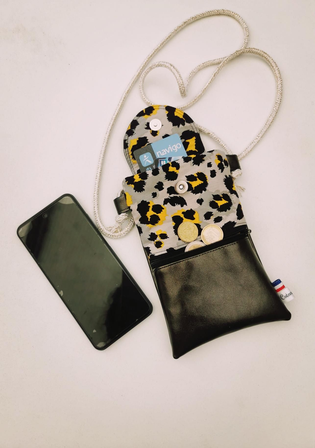 Sacoche léopard jaune