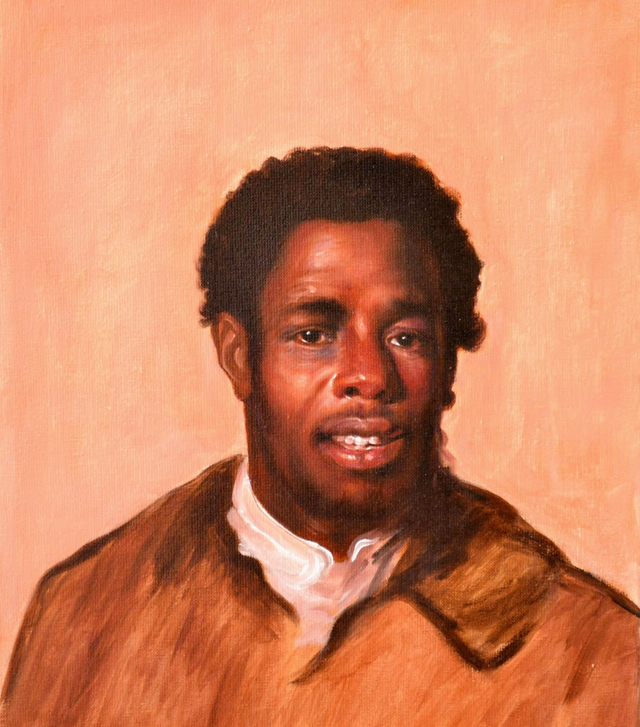 Copie d&#039;après John Singleton  Cooplay, huile sur toile de lin - 46 cm X 38 cm