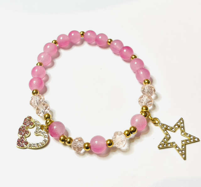 Starlove Charm Armband – Roze Goud